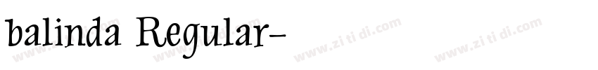 balinda Regular字体转换
